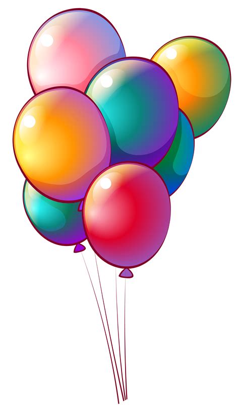 Seven Rainbow Colored Balloons 549809 Vector Art At Vecteezy