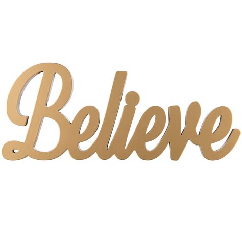 BELIEVE SIGN GOLD | At Home