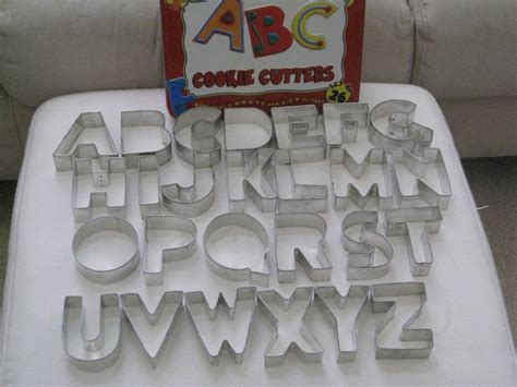 Large Alphabet Cookie Cutters By Mochicafe On Etsy