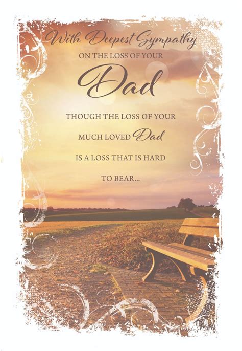 What to say sympathy loss of father. Deepest Sympathy Card - A LOSS That Is HARD To BEAR - LOSS ...
