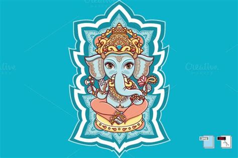 Hindu Elephant Head God Lord Ganesh Hindu Elephant Elephant Tattoos