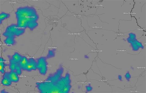 Przewidywane burze w całej polsce! W regionie pojawiły się już pierwsze opady deszczu. Gdzie ...