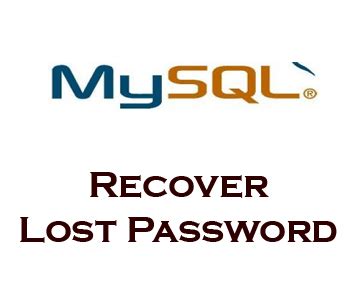 Forgot Mysql Root Password How To Reset It