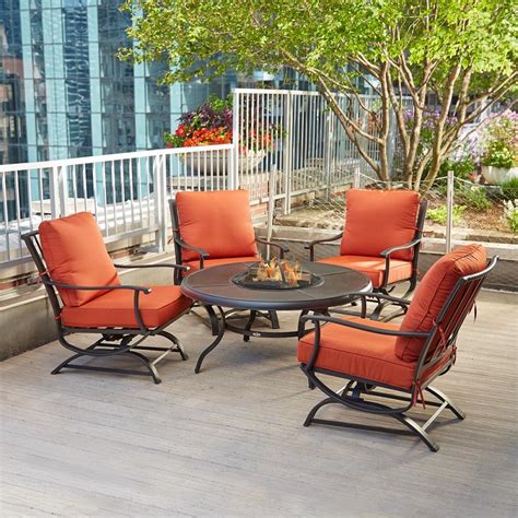 Maybe you would like to learn more about one of these? Hampton Bay Redwood Valley 5pc Patio Fire Pit Seating Set ...