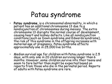 Pin By Nonas Arc On Trisomy 13 Aka Patau Syndrome Patau Syndrome Chromosomal Abnormalities