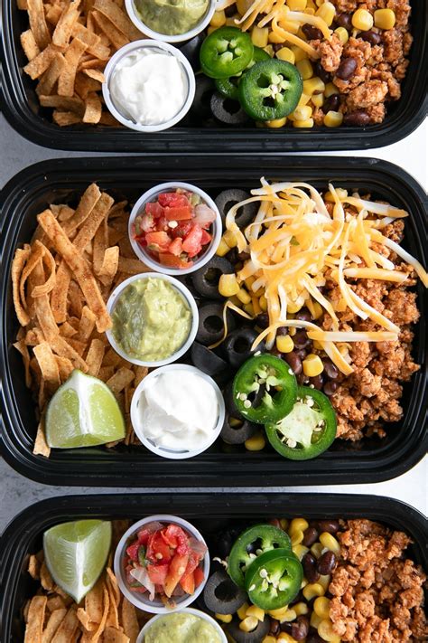 Maybe you would like to learn more about one of these? Taco Salad Meal Prep (Taco Bowls) - The Forked Spoon