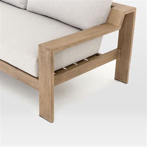 A lovely sofa set is an essential piece of living room furniture, and you can impress your family, friends, and. Teak Wood Frame Outdoor 3-Seater Sofa | West Elm