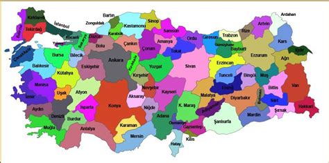 Türkiye nin Haritası Ve Türkiyenin Siyasi Haritası