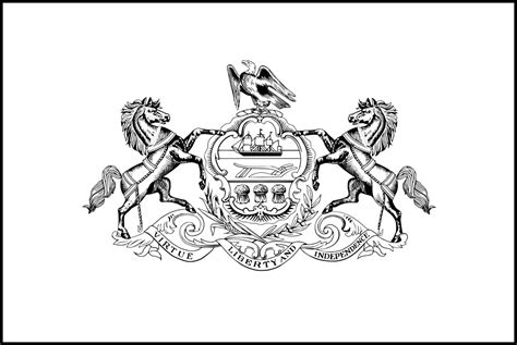 Pennsylvania Flag Page Coloring Pages