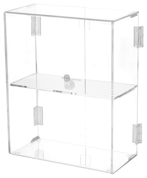 Plymor Clear Acrylic Rectangular Locking Display Case 1 Shelf Michaels