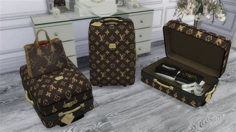 Platinumluxesims Patreon Luxury Luggage Sims 4 Louis Vuitton