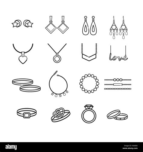Jewelry Vector Set Stock Vector Image And Art Alamy