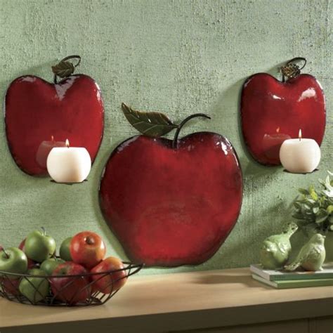 Functional, fun and frivolous, all make for nice additions to carry your apple. 3-Piece Apple Sconce Set from Through the Country Door ...
