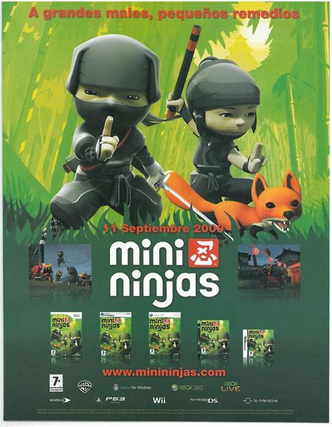 Video Game Print Ads — ‘mini Ninjas Wii Pc X360