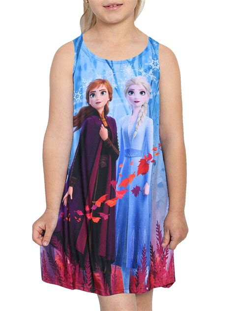 Disney Disney Frozen Ii Anna And Elsa Tank Dress Fall Leaves