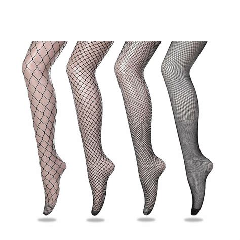 Deluxe Sexy Women 4 Pairs Black Stretchy Fishnet Fence Net Etsy
