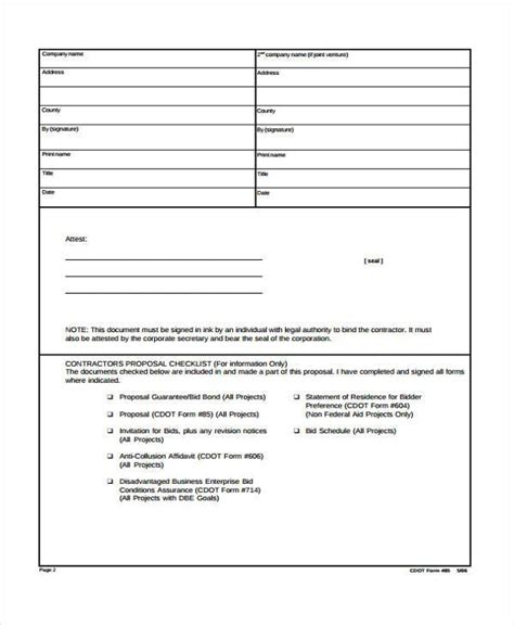 Free 11 Contractor Proposal Forms In Pdf Excel Ms Word