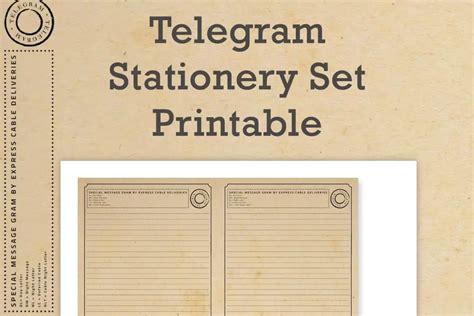 Free Printable Telegram Template Tortagialla