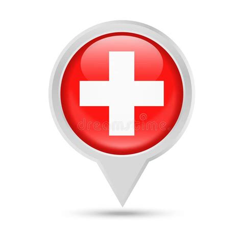 Flaggen der welt icon design illustration feuerwehrmann geburtstag fähnchen zuhause. Die Schweiz - Karte Und Flagge - Illustration Stock ...