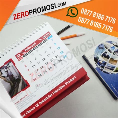 Souvenir Kalender Meja Duduk Landscape Custom Promosi Di Tangerang