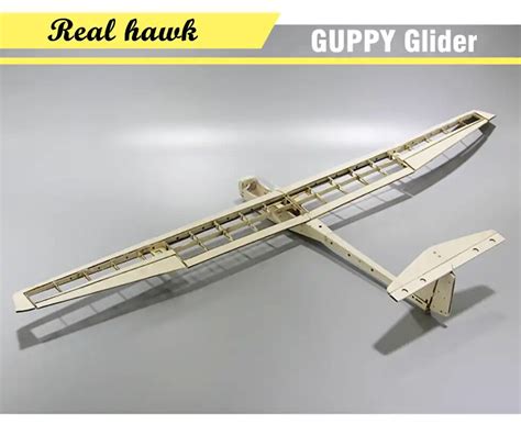 Rc Plane Laser Cut Balsa Wood Airplane Kit Wingspan 1040mm Guppy Glider