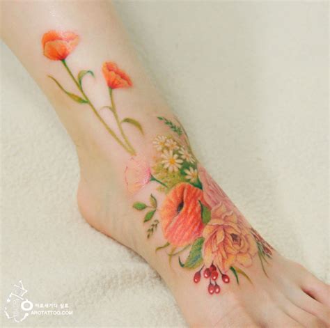 Stunning Flower Tattoos Mimic Watercolor Paintings On Skin Art Sheep