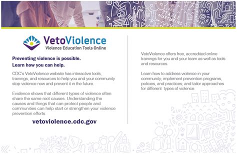 Violence Education Tools Online (VetoViolence)|Funded Programs and Initiatives|Violence 