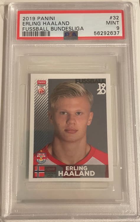 2019 Fussball Bundesliga Erling Haaland Rookie Rc Sticker Myslabs