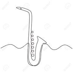 Saxophone Tattoo by Artist Sandip Uttam Tatoeage ideeën, Tatoeage
