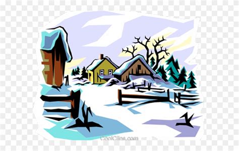 Winter Scene Clip Art Png Download 1293056 Pinclipart