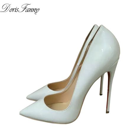 Aliexpress Com Buy DorisFanny Bridal White Shoes For Wedding High