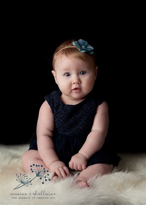 Edmonton Baby Photographer 6 Month Baby Portraits Maxine • Shellaine