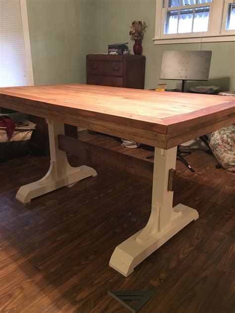 Trestle table options vary by collection: Farmhouse Table | Ana White