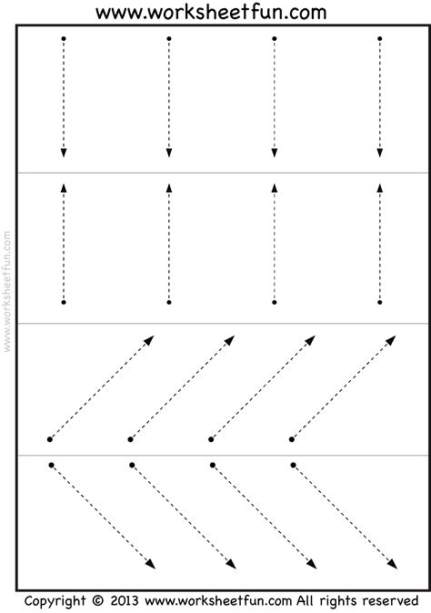 June 2012 Preschool Printables Preschool Line Tracing Worksheets