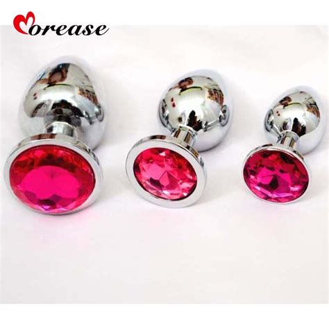 Morease 1 Pcs Middle Sizes Metal Anal Toys Butt Plug Stainless Steel