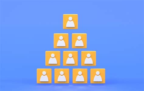 Premium Photo Hierarchy Of Company Organization Of Team Structure In