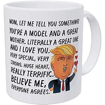 Amazon Com Funny Best Mother Donald Trump Coffee Mug Novelty Cup Gift Idea Mother S Day MOM