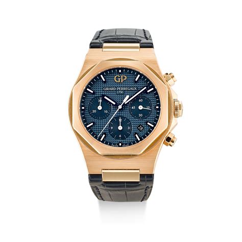 Girard Perregaux Laureato Reference 81020 A Pink Gold Chronograph