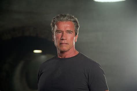 Terminator Genisys Arnold Schwarzenegger Con Il Suo Sguardo Di