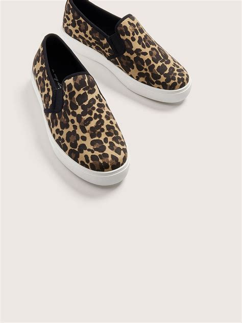 wide width leopard slip on sneakers in every story penningtons