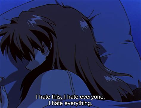 Depressed Depression Sad Anime Hate Hatred Sadness