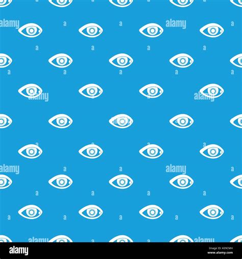 Eye Pattern Seamless Blue Stock Vector Image And Art Alamy