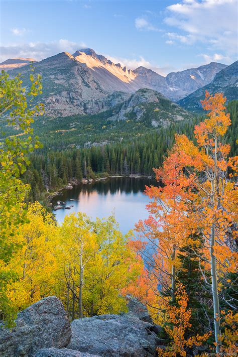 Bear Lake Autumn Rocky Mountain National Park Colorado Grant