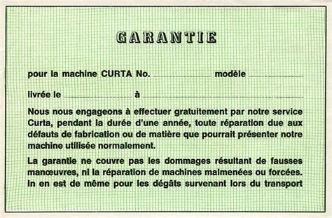 Contina Ag Mauren Certificat De Garantie Pour Curta Type I Et Ii