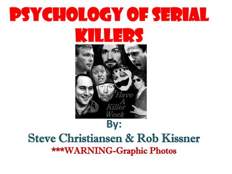 Psychology Of Serial Killers Ctl Presentation