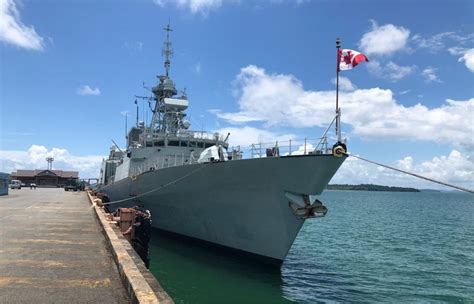 Canadian Frigate Hmcs Winnipeg Makes Ever Port Call In Cambodia