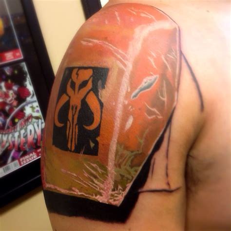 Boba Fett Star Wars Armor Color Tattoo Tattoos Star Wars Tattoo Geek