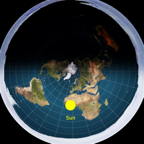 Flat Earth Map With Sun And Moon Trackingmaio