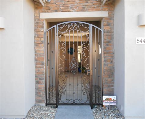 Great Gates Courtyard Gate In Phoenix House Designs Exterior Front