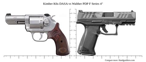 Kimber K S Dasa Vs Walther Pdp F Series Size Comparison Handgun Hero